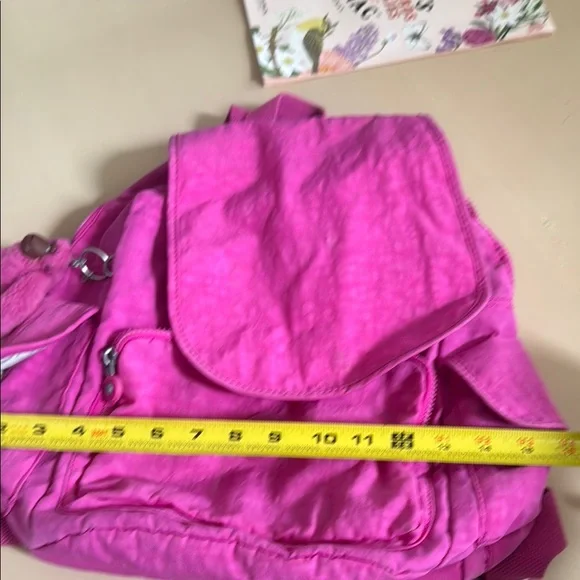 Kipling Pink Backpack with Adjustable Straps and Ruched Details - Picture 13 of 14